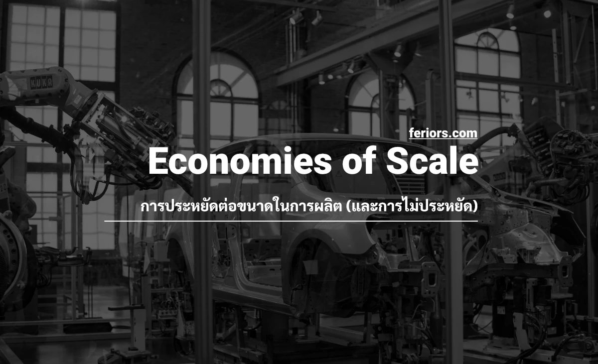 Economies of Scale การประหยัดต่อขนาดในการผลิต และ Diseconomies of Scale
